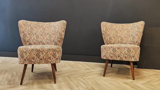 Image 1 of Twee Mid Century cocktailstoelen | Vintage - set 2 stoelen