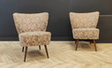 Twee Mid Century cocktailstoelen | Vintage - set 2 stoelen