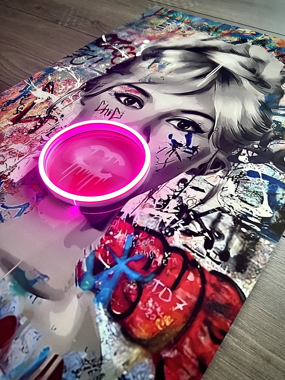 Image 1 of Brigitte Bardot Kunst led-lamp