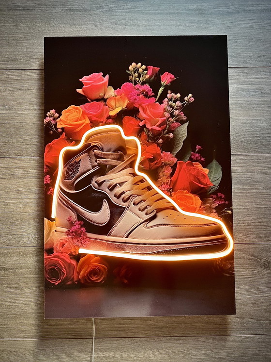 Image 1 of LEDMansion Air Jordan Flowers Led- Kunst