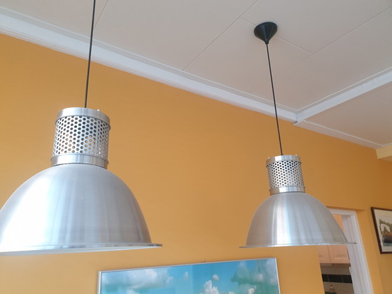 Image 1 of Industriële hanglamp 4 stuks