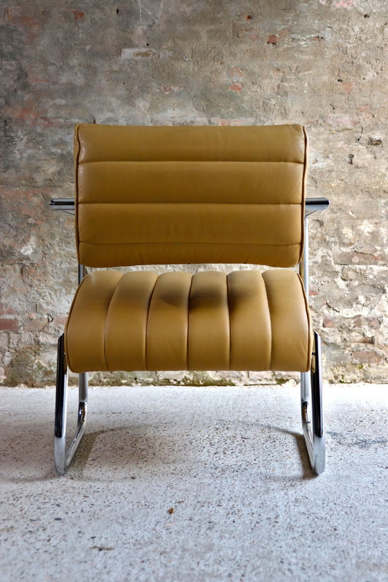 Image 1 of 2x Eileen Gray Bonaparte fauteuils