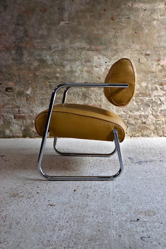 Image 1 of 2x Eileen Gray Bonaparte fauteuils