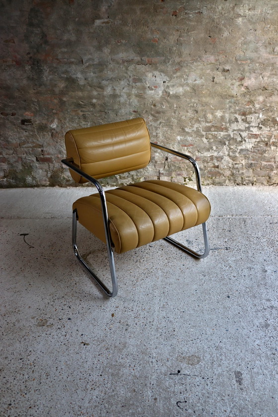 Image 1 of 2x Eileen Gray Bonaparte fauteuils