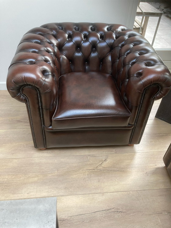Image 1 of 2x Chesterfield stoelen