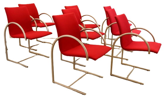 Image 1 of 8x Metaform Cirkel eetkamerstoelen vintage