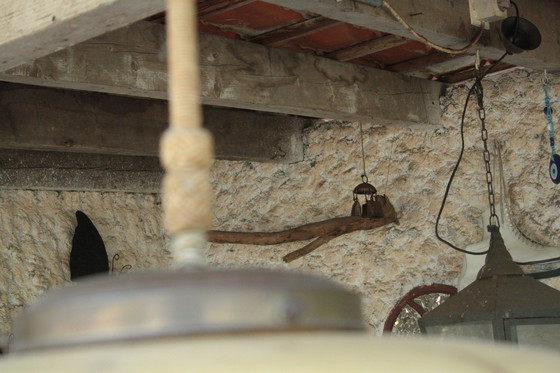 Image 1 of Vintage lamp schildpad patroon