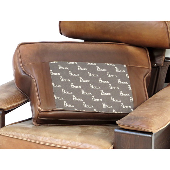 Image 1 of Leolux fauteuil in cognac leer