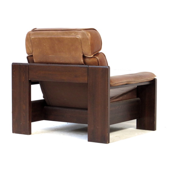 Image 1 of Leolux fauteuil in cognac leer