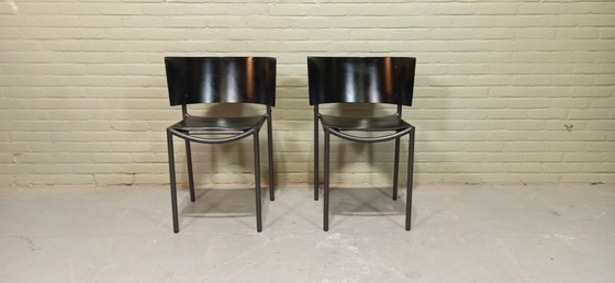 Image 1 of 2x Philippe Starck Lila Hunter stoelen