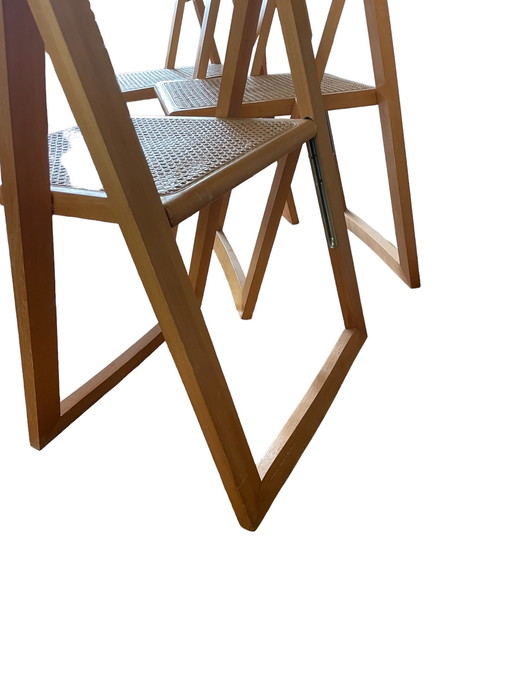 3 x Aldo Jacober & Pierangela d’Aniello – ‘Trieste’ folding chairs