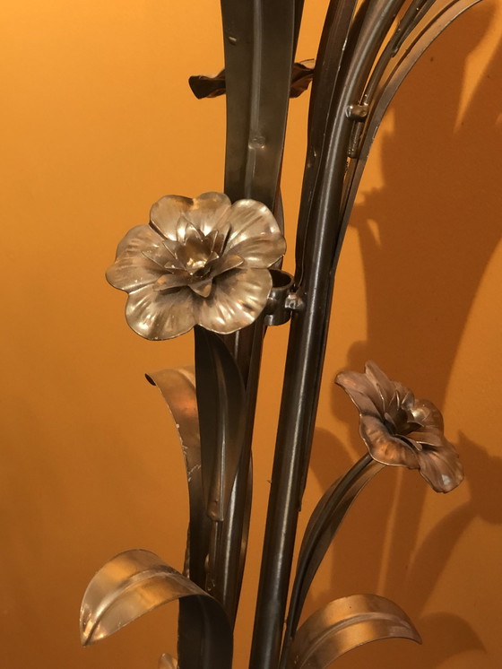 Image 1 of Vintage vloerlamp korenaren goud vintage