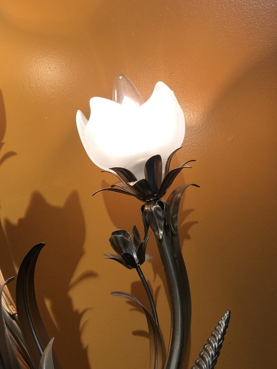 Image 1 of Vintage vloerlamp korenaren goud vintage