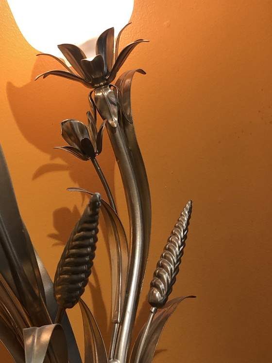 Image 1 of Vintage vloerlamp korenaren goud vintage