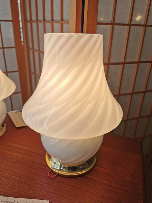 2x Mushroom lamp