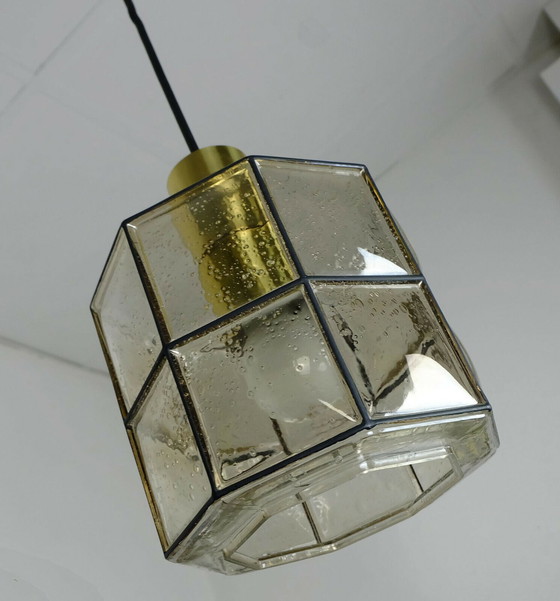Image 1 of Vintage glashutte limburg mid century hanglamp