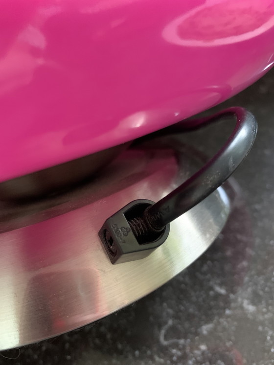 Image 1 of Vintage glazen touch mushroom tafellamp