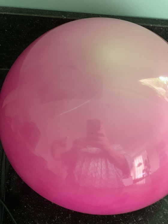 Image 1 of Vintage glazen touch mushroom tafellamp