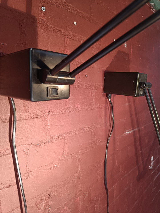 Image 1 of 2x Vintage Hala Zeist wandlampen