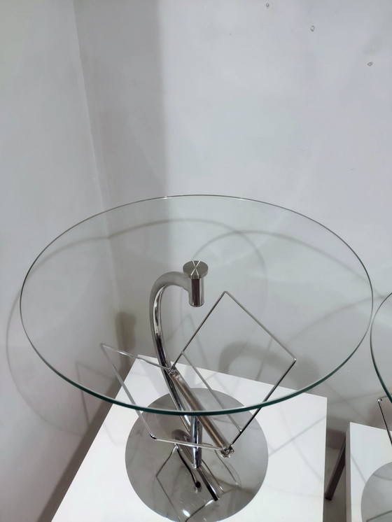 Image 1 of 2x Vintage bijzettafels