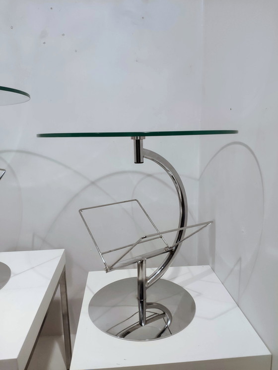 Image 1 of 2x Vintage bijzettafels