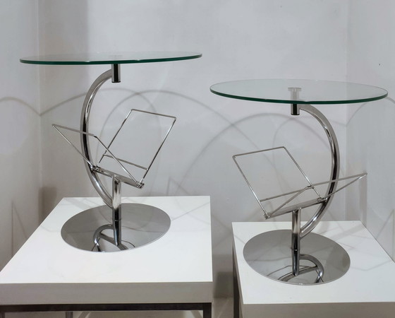 Image 1 of 2x Vintage bijzettafels