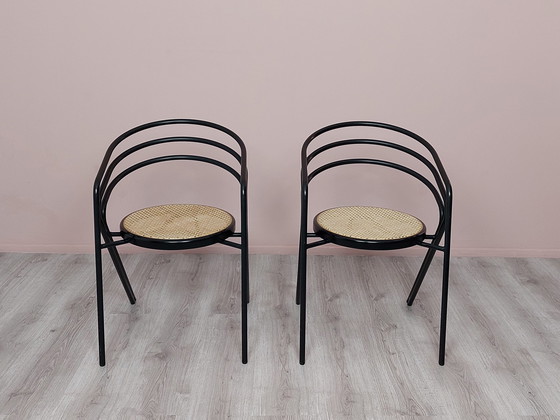 Image 1 of 2x Vintage buisframe stoel