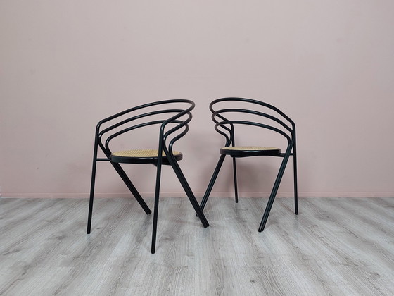 Image 1 of 2x Vintage buisframe stoel