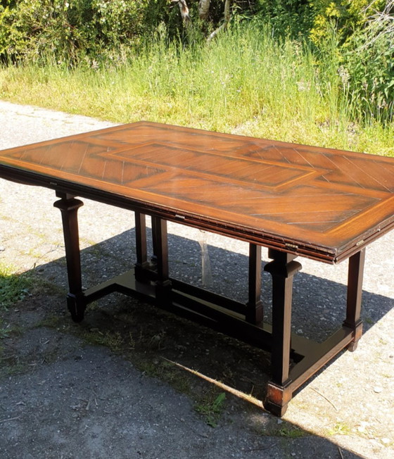 Image 1 of Jugendstil schuitema rac royal antique eetkamer tafel