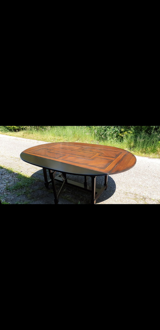 Image 1 of Jugendstil schuitema rac royal antique eetkamer tafel