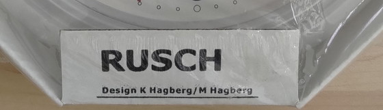 Image 1 of Vintage wandklok 'Rusch' door  K.Hagberg/M.Hagberg