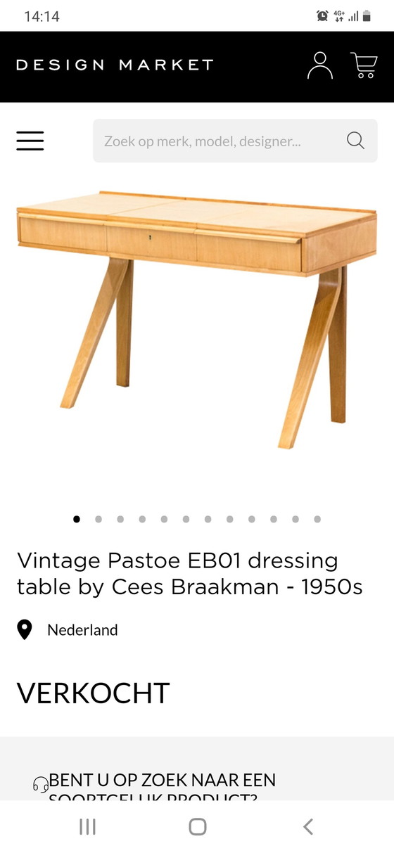 Image 1 of Pastoe Cees Braakman kaptafel