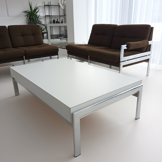 Image 1 of Vintage mid century Hoekbankset met hoektafel en salontafel