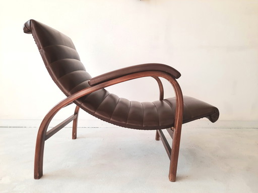 Midcentury verstelbare loungestoel