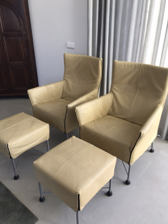 Image 1 of 2x Montis Charly fauteuil + 2x hocker