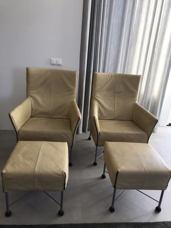 Image 1 of 2x Montis Charly fauteuil + 2x hocker