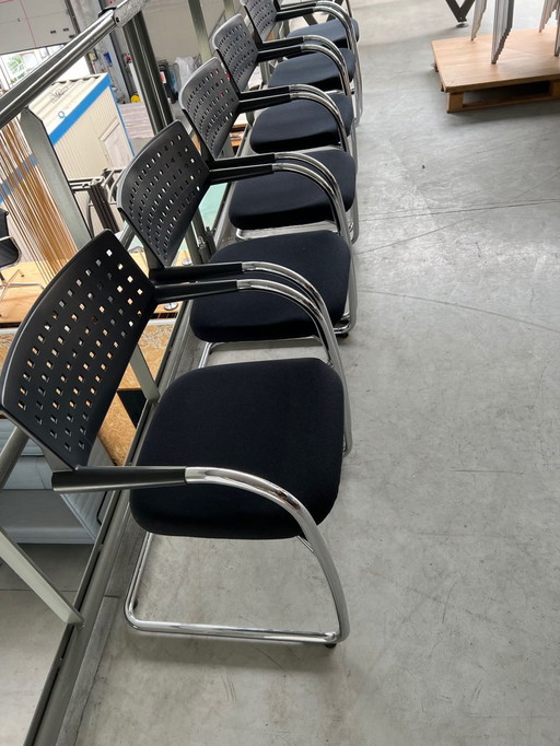 6x Vitra Visavis stoelen