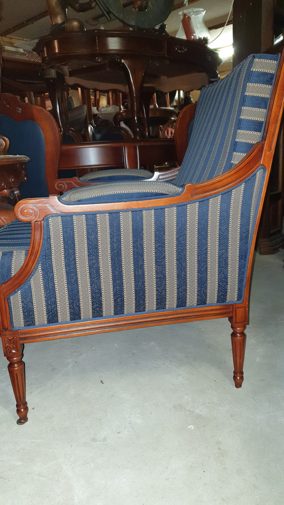 Image 1 of Notenhout fauteuil