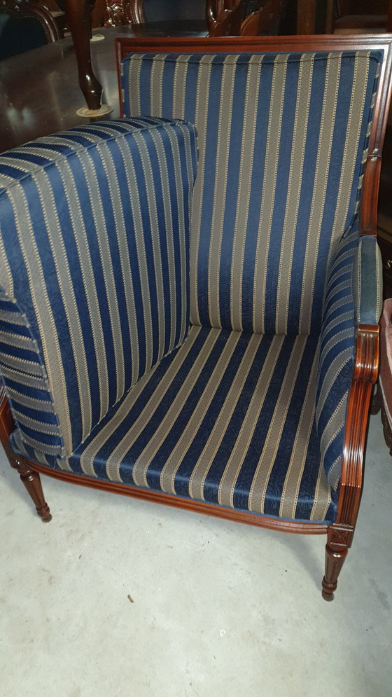 Image 1 of Notenhout fauteuil