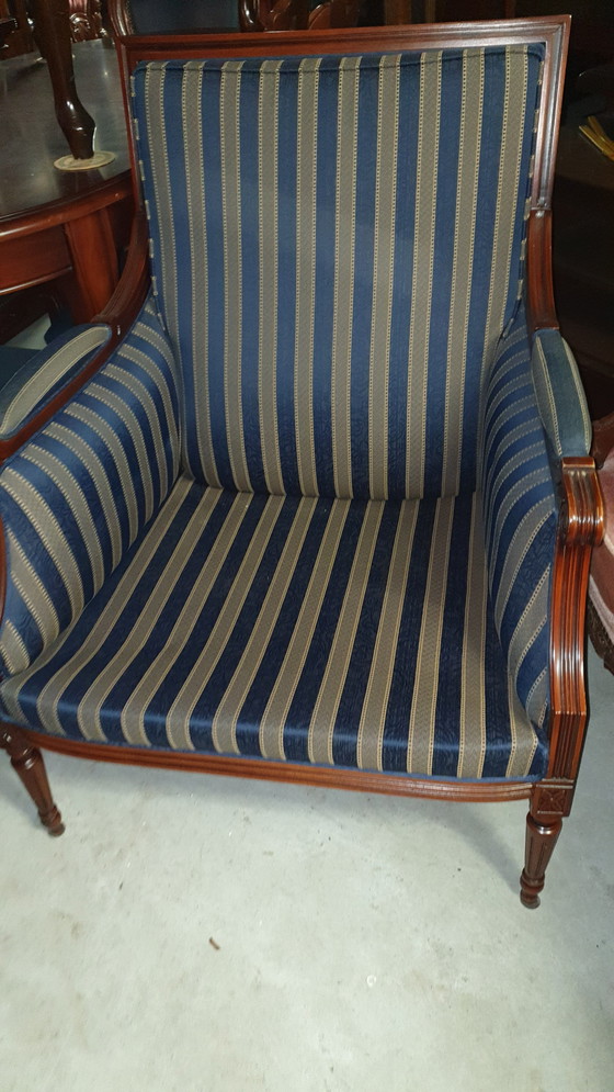 Image 1 of Notenhout fauteuil