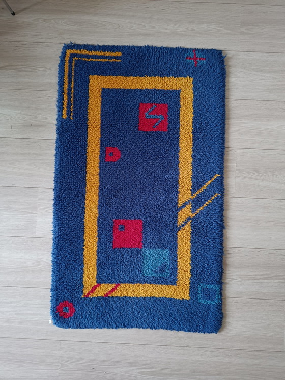 Image 1 of Vintage wand- of vloerkleed jaren 70