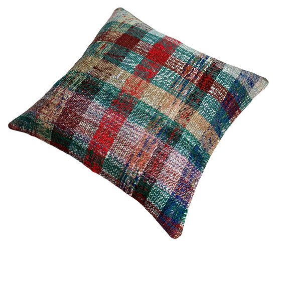 Image 1 of Vintage Turkse Kelim kussenhoes, 60 x 60 cm