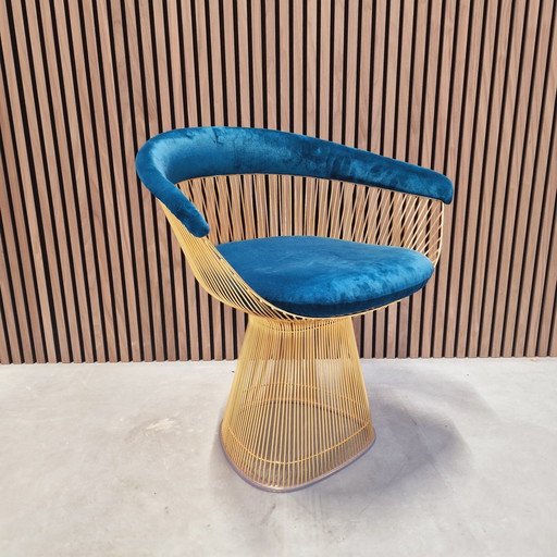 Knoll Warren Platner chair 18krt gold