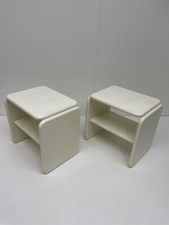 Image 1 of 2x vintage nachtkastjes