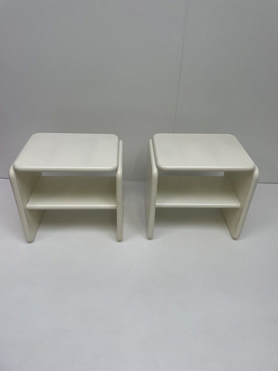 Image 1 of 2x vintage nachtkastjes