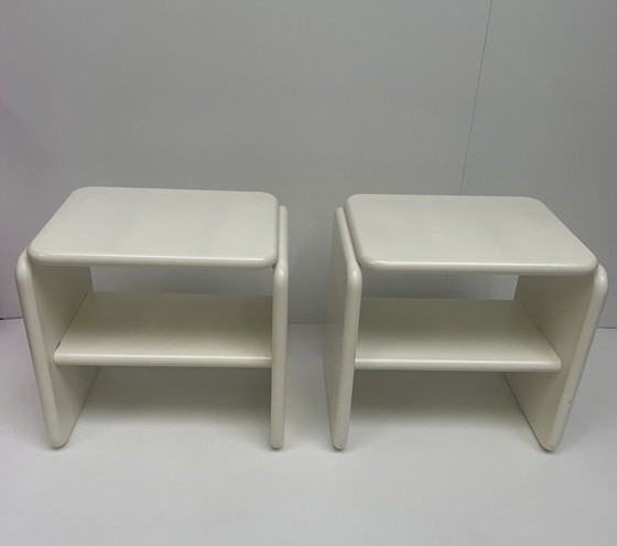 Image 1 of 2x vintage nachtkastjes