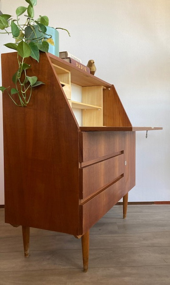 Image 1 of Retro vintage mid-century secretaire