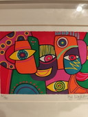 Marianne Naerebout acryl, zeefdruk 43/50 get together
