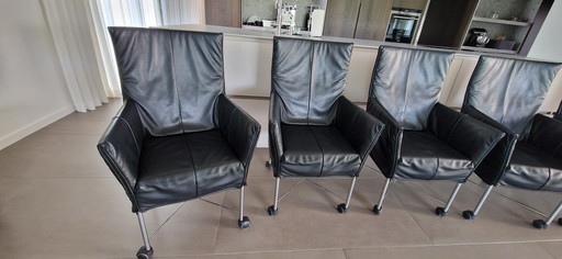 6x Montis Chaplin eetkamerstoelen