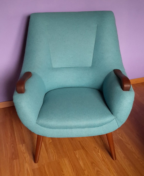 Image 1 of 2x Vintage teak fauteuils jaren 50/60